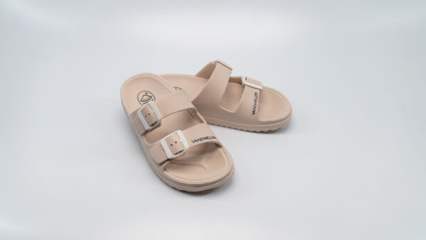 sandalias beige